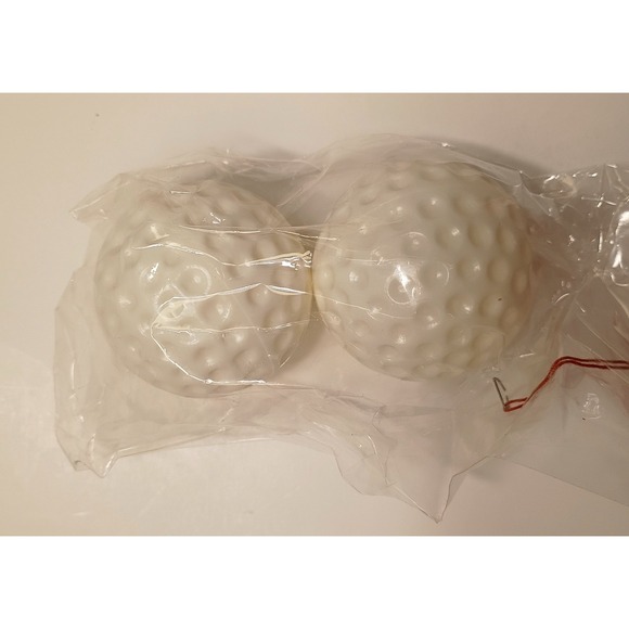 Vtg 6 Packs SILVESTRI Light Toppers Covers Plastic Golf Balls‎ Golf Christmas - Picture 8 of 8